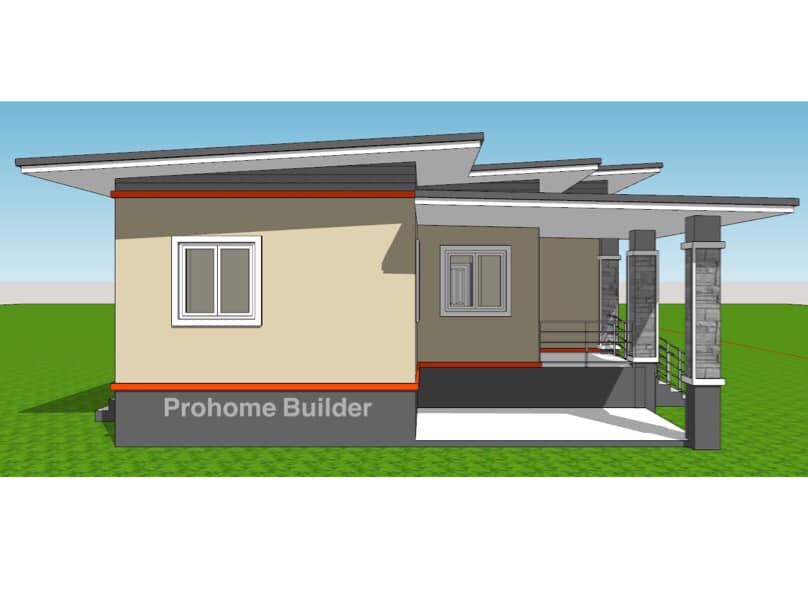 แบบบ้านโมเดิร์น พักอาศัย 1 ชั้น