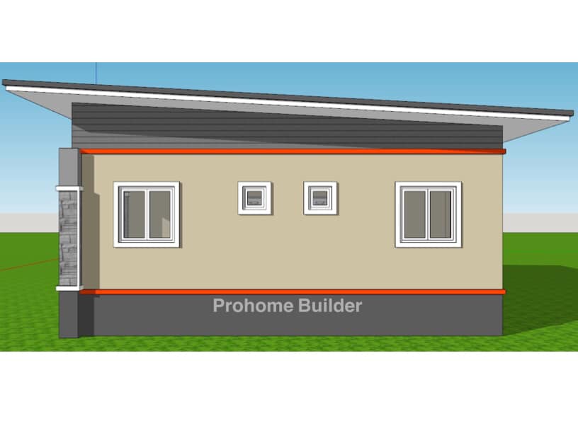 แบบบ้านโมเดิร์น พักอาศัย 1 ชั้น