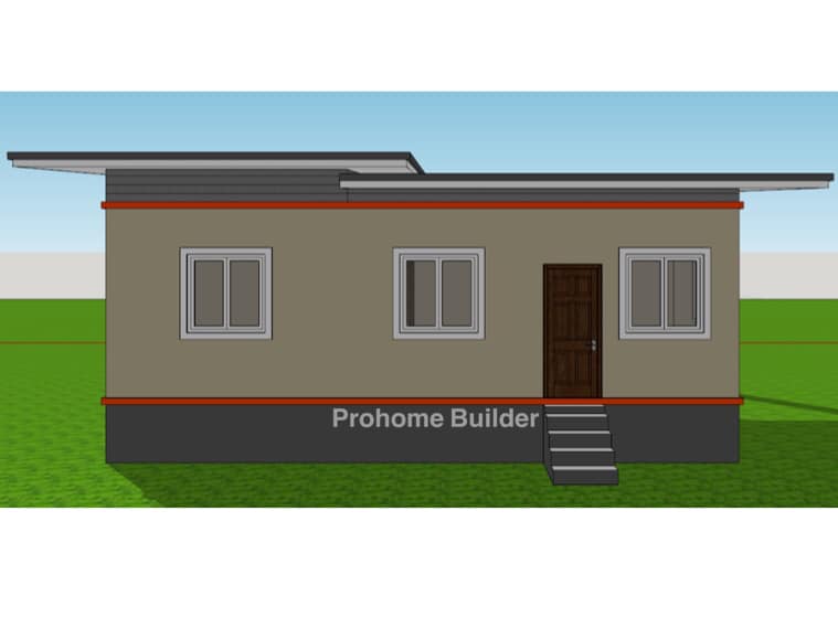 แบบบ้านโมเดิร์น พักอาศัย 1 ชั้น