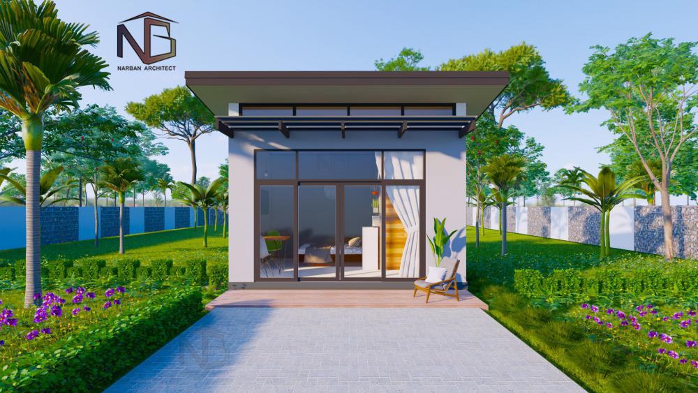 บ้านโมเดิร์นขนาดเล็กกระทัดรัด