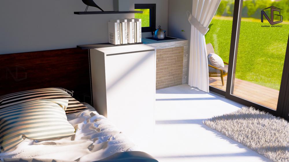 บ้านโมเดิร์นขนาดเล็กกระทัดรัด