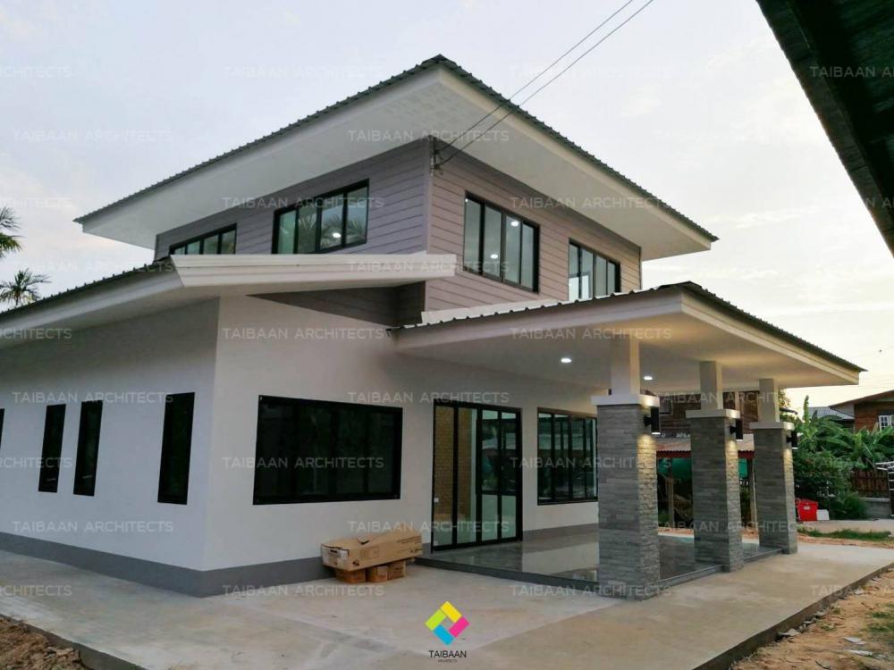 รีโนเวทบ้าน 2 ชั้น เหมือนได้บ้านใหม่ทั้งหลัง (เดิมด้านบนไม้, ด้านล่างปูน) งบประมาณ 890,000 บาท