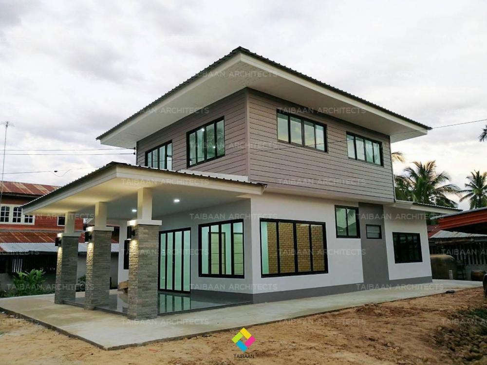 รีโนเวทบ้าน 2 ชั้น เหมือนได้บ้านใหม่ทั้งหลัง (เดิมด้านบนไม้, ด้านล่างปูน) งบประมาณ 890,000 บาท