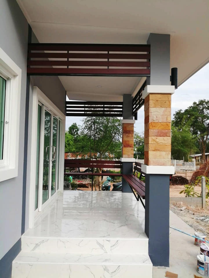 บ้านโมเดิร์น ใช้งบ 430,000 บาท (ไม่รวมสุขภัณฑ์ในห้องน้ำ)