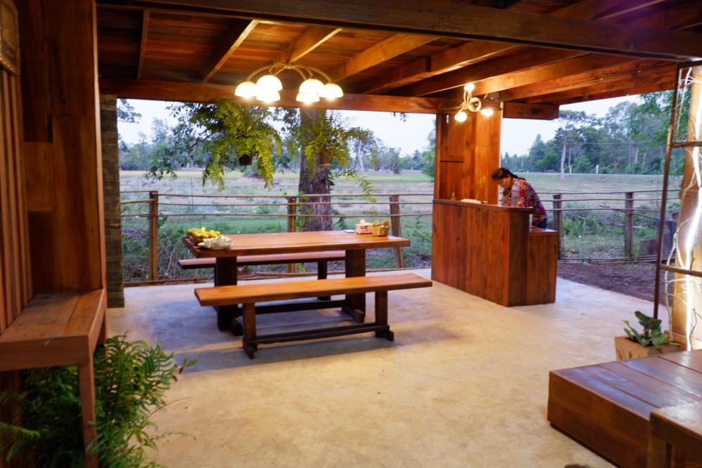 บ้านสวนท่ามกลางธรรมชาติแบบบ้านๆ ของพยาบาลสาวสวย ด้านบนไม้ ด้านล่างโถง ใช้งบ 280,000 บาท