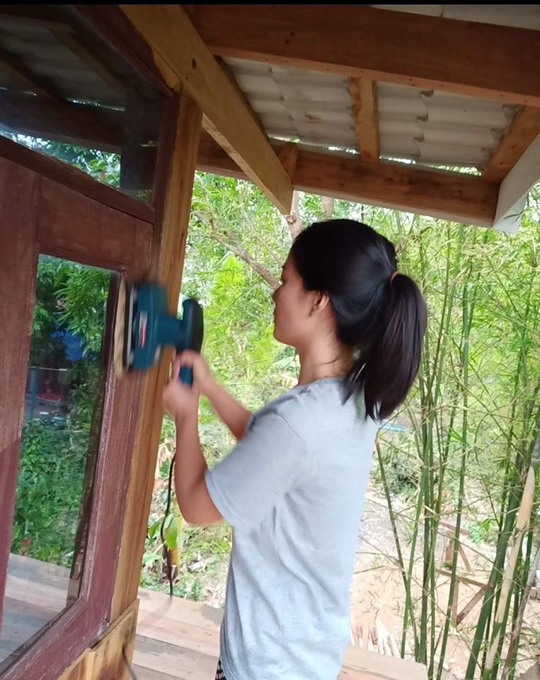 บ้านสวนท่ามกลางธรรมชาติแบบบ้านๆ ของพยาบาลสาวสวย ด้านบนไม้ ด้านล่างโถง ใช้งบ 280,000 บาท