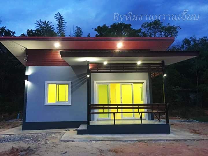 บ้านโมเดิร์นขนาดพอเพียง ใช้งบ 390,000 บาท