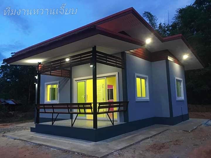 บ้านโมเดิร์นขนาดพอเพียง ใช้งบ 390,000 บาท