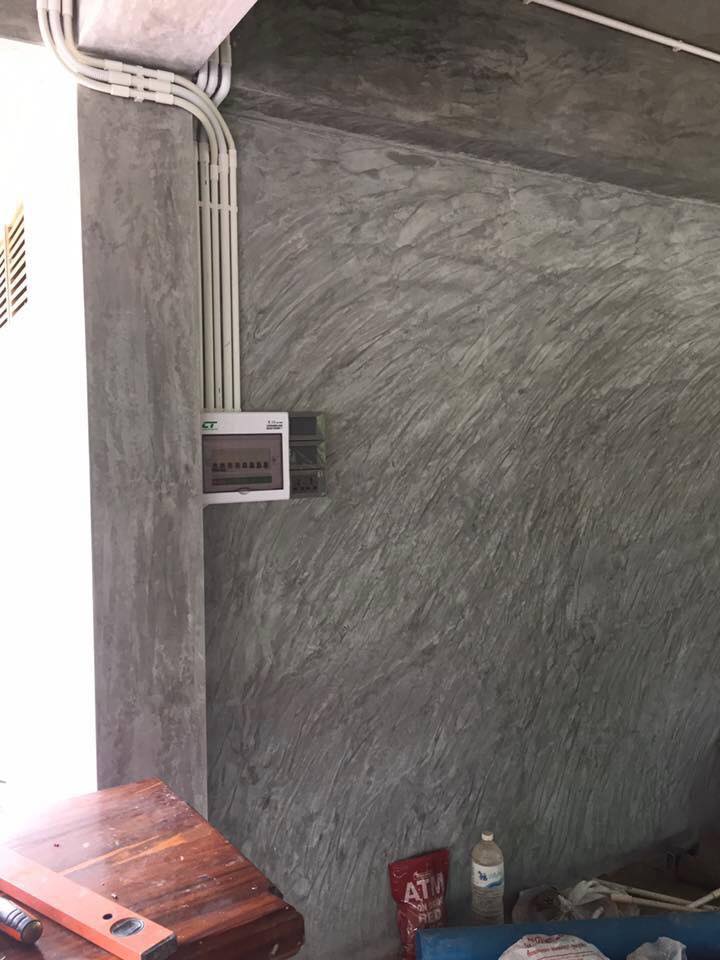 บ้านครึ่งปูนครึ่งไม้สวยมาก พื้นปูนสไตล์ลอฟท์ ดูเป็นไอเดีย