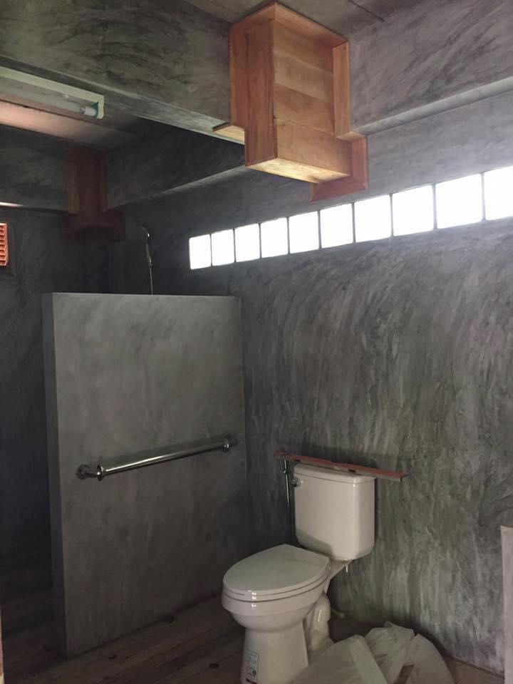 บ้านครึ่งปูนครึ่งไม้สวยมาก พื้นปูนสไตล์ลอฟท์ ดูเป็นไอเดีย