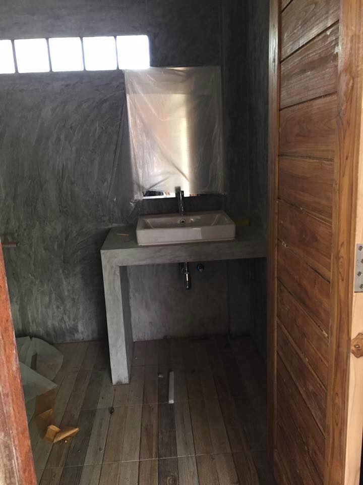 บ้านครึ่งปูนครึ่งไม้สวยมาก พื้นปูนสไตล์ลอฟท์ ดูเป็นไอเดีย