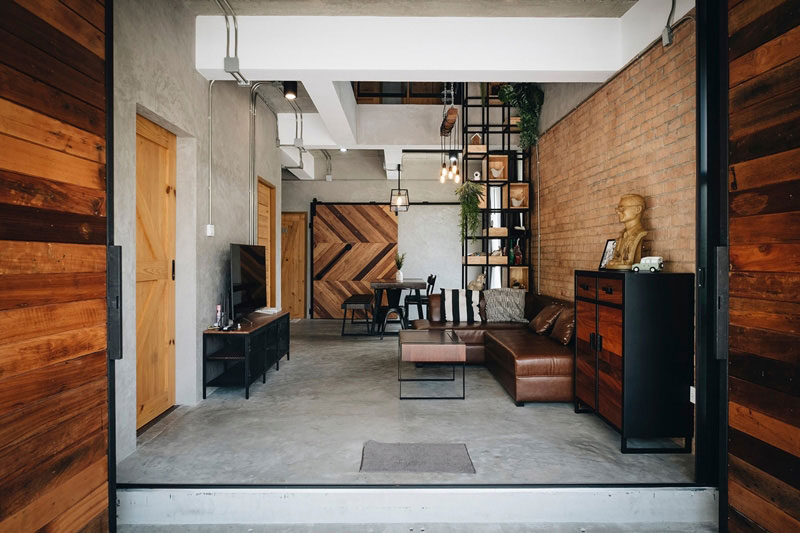 บ้านสองชั้นสไตล์โมเดิร์นลอฟท์ 3 ห้องนอน 2 ห้องน้ำ ตกแต่งภายในได้สวยน่าอยู่มากๆ