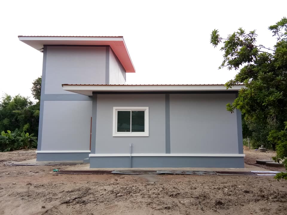 บ้าน 2 ชั้น ขนาด 3 ห้องนอน 2 ห้องน้ำ 1 ห้องโถง 1 ห้องครัว 1 ห้องเก็บของ งบก่อสร้าง 1.5 ล้านบาท