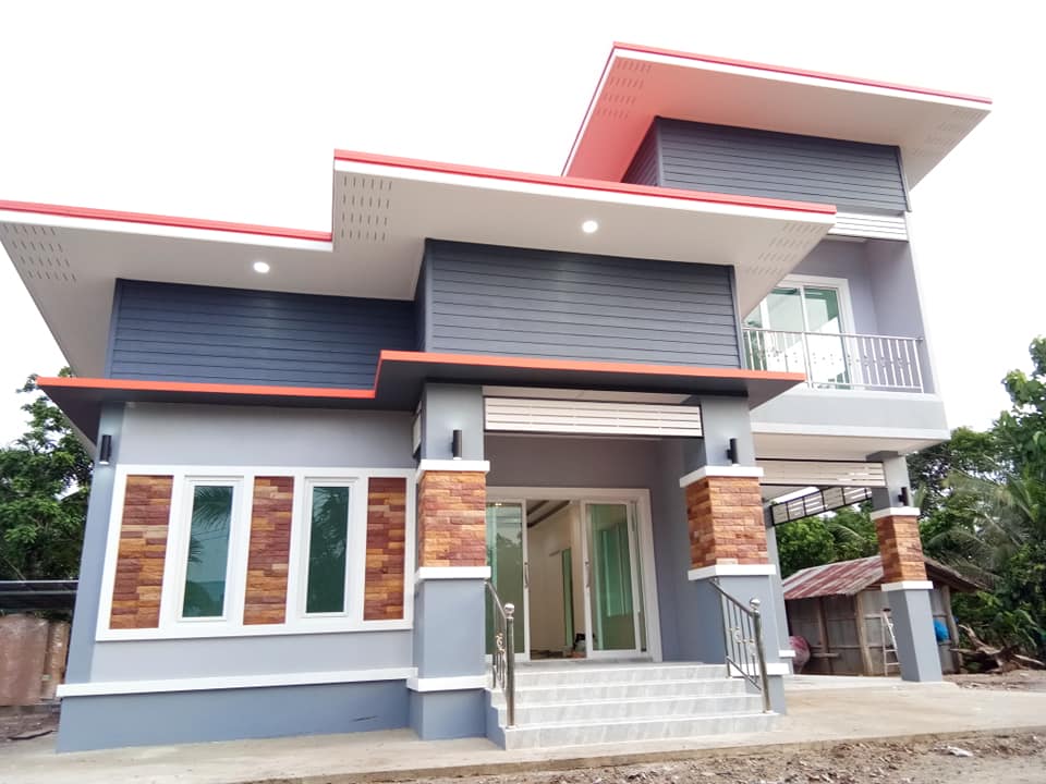 บ้าน 2 ชั้น ขนาด 3 ห้องนอน 2 ห้องน้ำ 1 ห้องโถง 1 ห้องครัว 1 ห้องเก็บของ งบก่อสร้าง 1.5 ล้านบาท