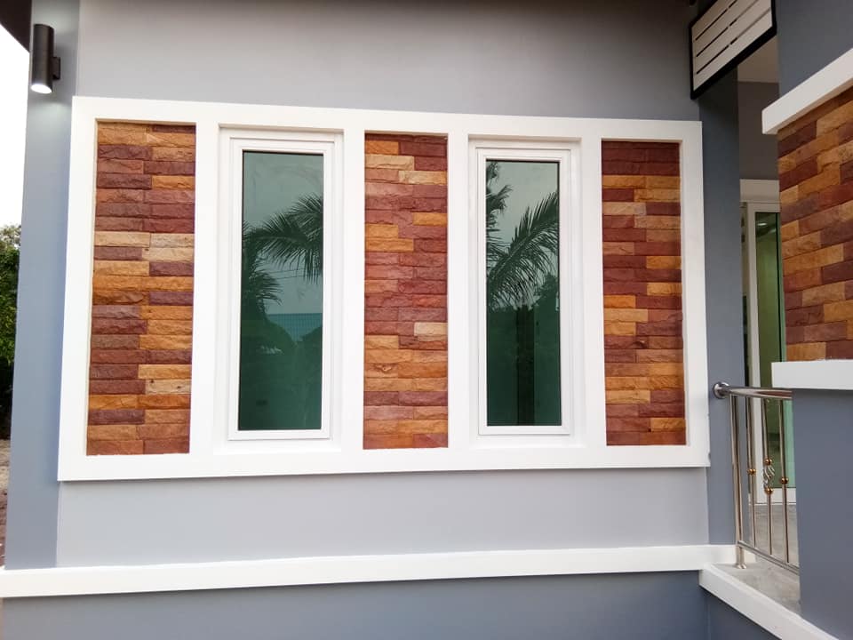 บ้าน 2 ชั้น ขนาด 3 ห้องนอน 2 ห้องน้ำ 1 ห้องโถง 1 ห้องครัว 1 ห้องเก็บของ งบก่อสร้าง 1.5 ล้านบาท