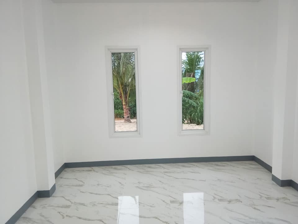 บ้าน 2 ชั้น ขนาด 3 ห้องนอน 2 ห้องน้ำ 1 ห้องโถง 1 ห้องครัว 1 ห้องเก็บของ งบก่อสร้าง 1.5 ล้านบาท