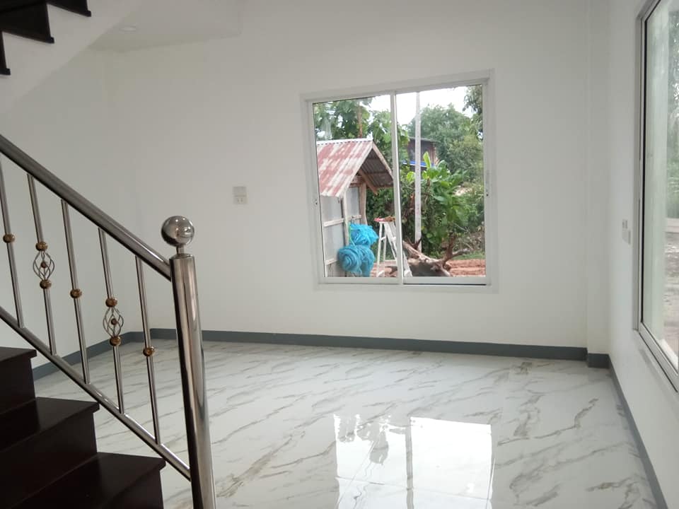 บ้าน 2 ชั้น ขนาด 3 ห้องนอน 2 ห้องน้ำ 1 ห้องโถง 1 ห้องครัว 1 ห้องเก็บของ งบก่อสร้าง 1.5 ล้านบาท