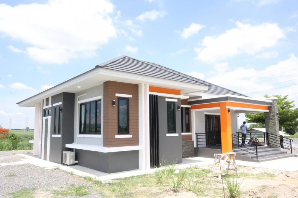 บ้านพักอาศัย 1 ชั้น แนวโมเดิร์นทรอปิกครอล งบก่อสร้าง 2.6 ล้าน