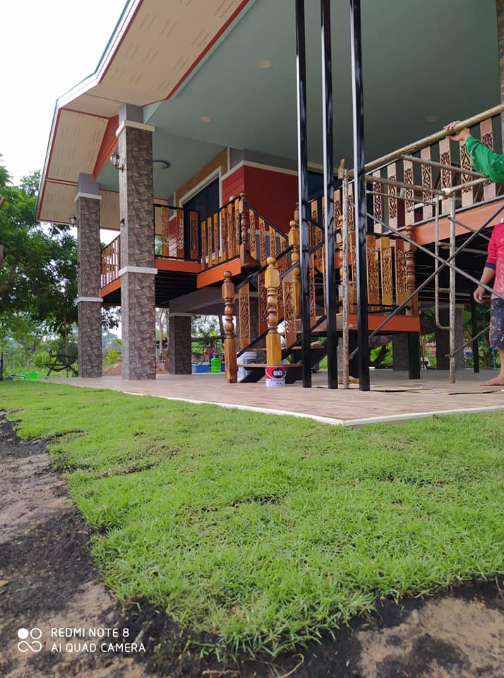 บ้านสวน 2 ชั้น ชั้นล่างโถง ใช้งบ 4.5 แสนบาท