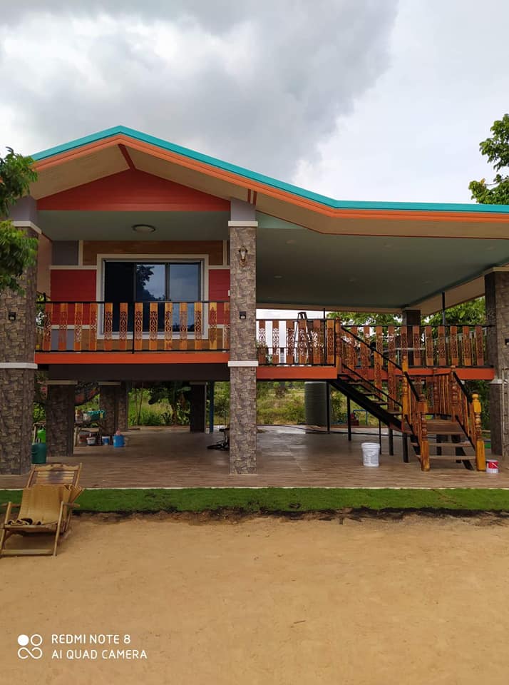 บ้านสวน 2 ชั้น ชั้นล่างโถง ใช้งบ 4.5 แสนบาท