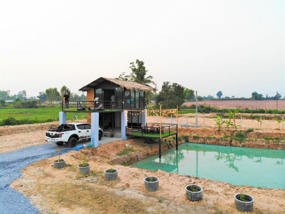 ไอเดียบ้านสวนกับบ่อน้ำ