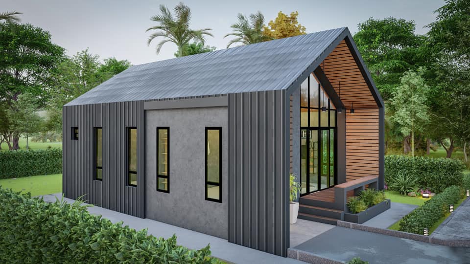 แบบบ้านสำหรับคนงบน้อย งบก่อสร้าง 5 แสนปลายๆ