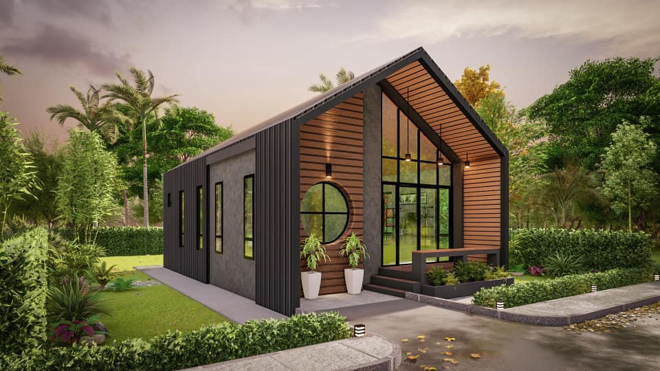 แบบบ้านสำหรับคนงบน้อย งบก่อสร้าง 5 แสนปลายๆ