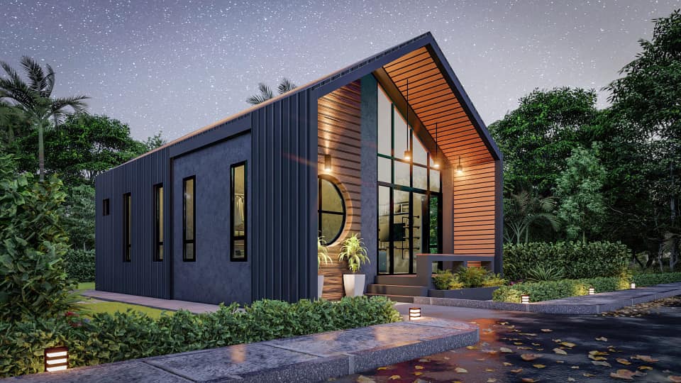 แบบบ้านสำหรับคนงบน้อย งบก่อสร้าง 5 แสนปลายๆ