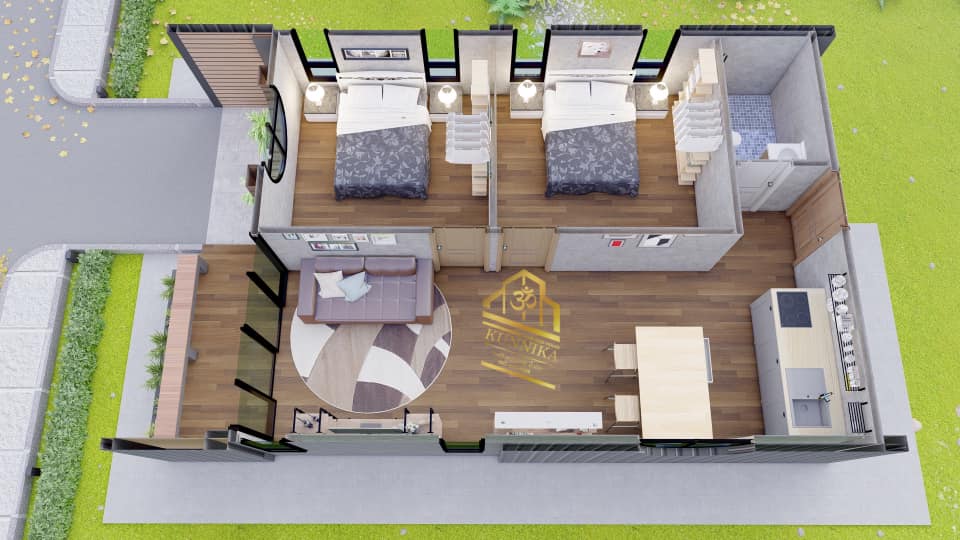 แบบบ้านสำหรับคนงบน้อย งบก่อสร้าง 5 แสนปลายๆ