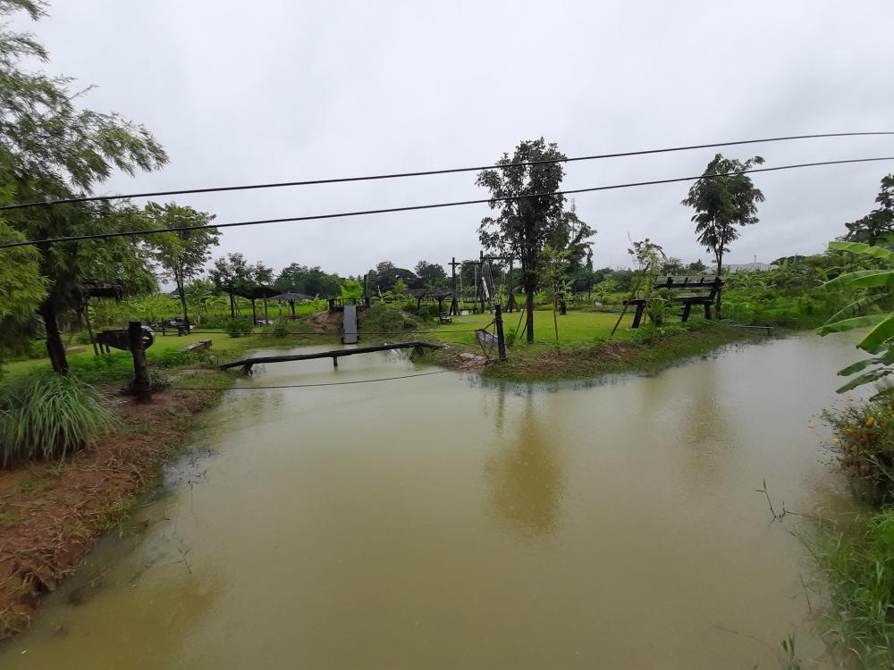 ฟาร์มปลูกสุข บรรยากาศตอนฝนตก