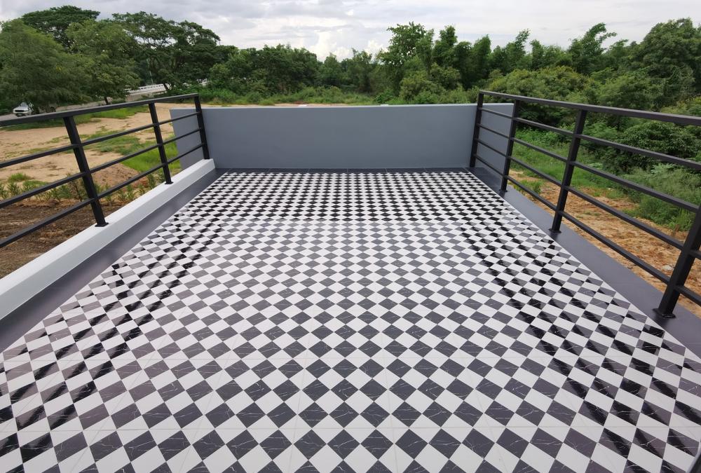 บ้านพักอาศัย ชั้นครึ่ง แนวโมเดิร์นทรอปิคอล