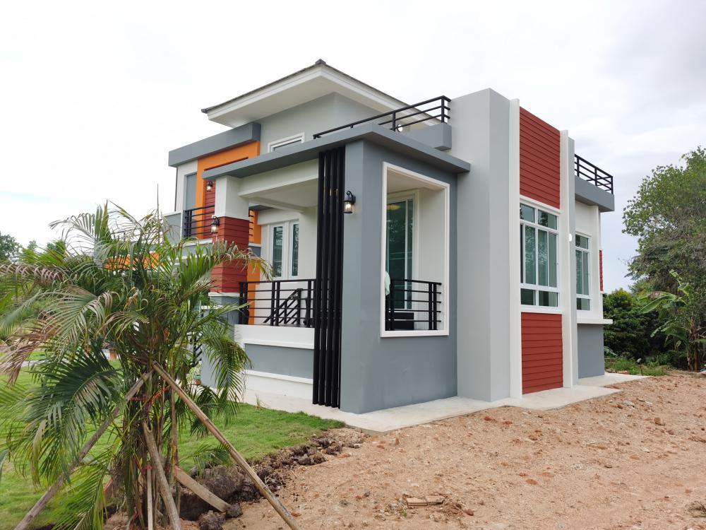 บ้านพักอาศัย ชั้นครึ่ง แนวโมเดิร์นทรอปิคอล