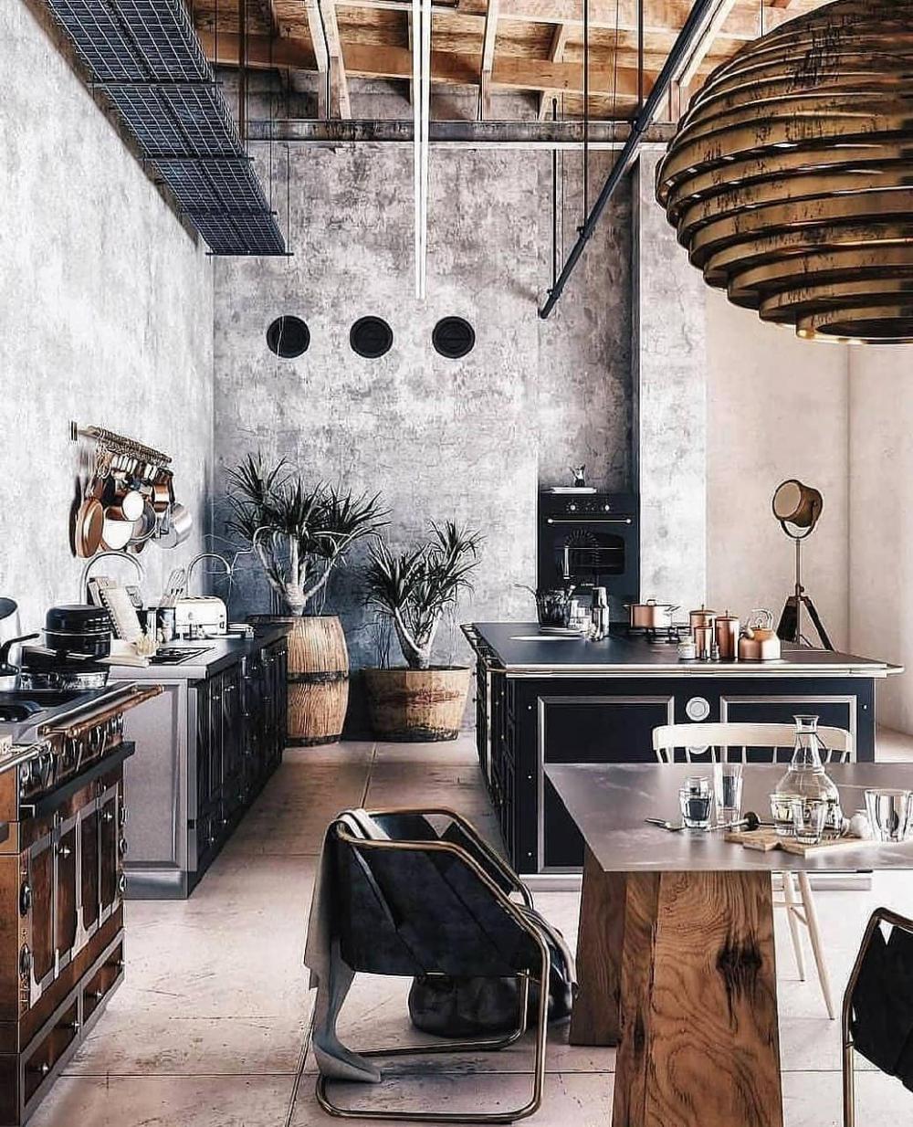 35 ไอเดียครัวในสไตล์ลอฟท์ เป็นบาร์นั่ง สวยเท่โดดเด่นน่าใช้งาน