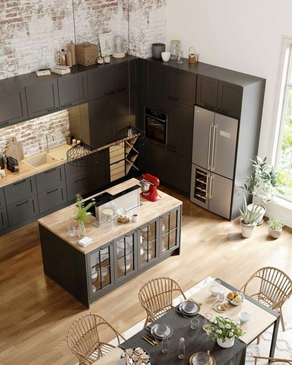 35 ไอเดียครัวในสไตล์ลอฟท์ เป็นบาร์นั่ง สวยเท่โดดเด่นน่าใช้งาน