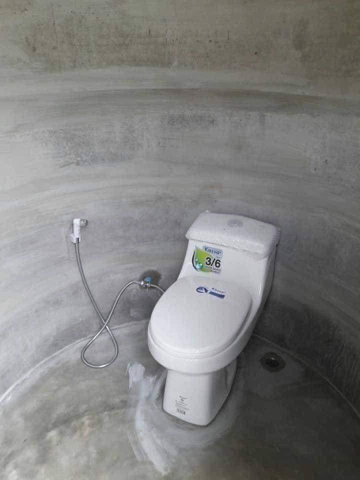 ไอเดีย สร้างห้องน้ำบ่อปูนซีเมนต์