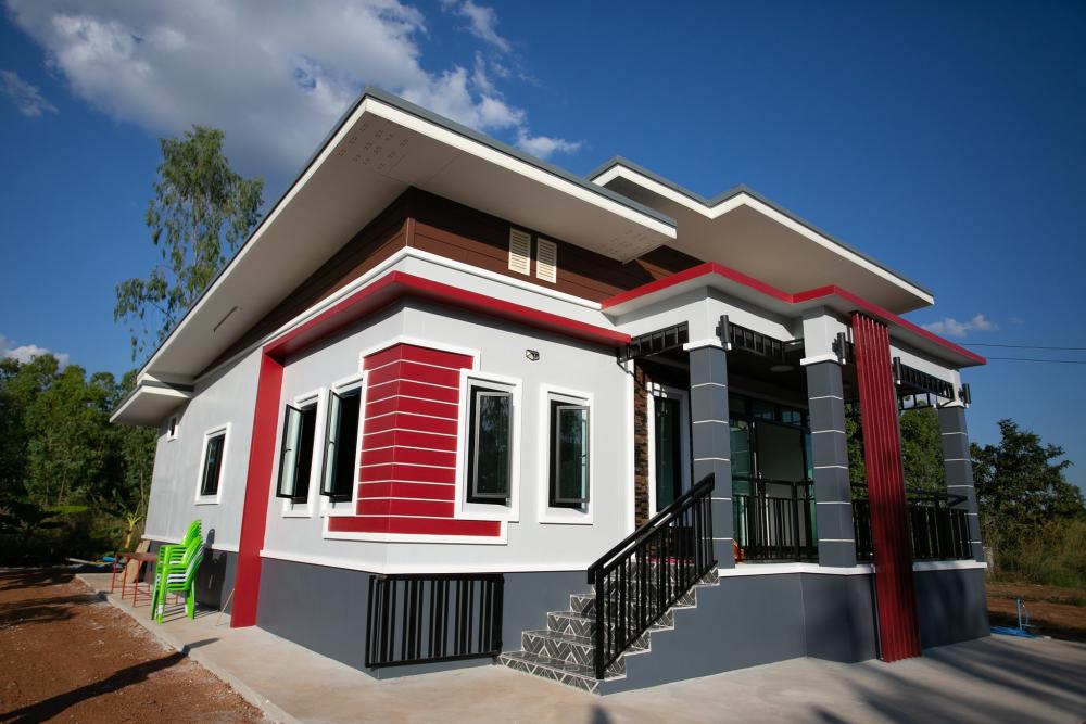 บ้านโมเดิร์น งบก่อสร้าง 1.2 ล้านบาท