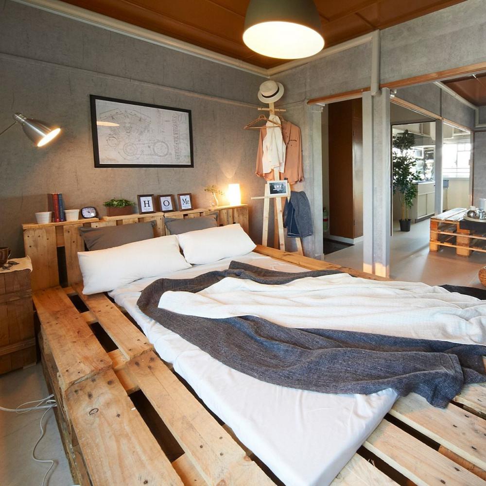 50 ไอเดียเตียงไม้พาเลท สวยในในราคาประหยัด