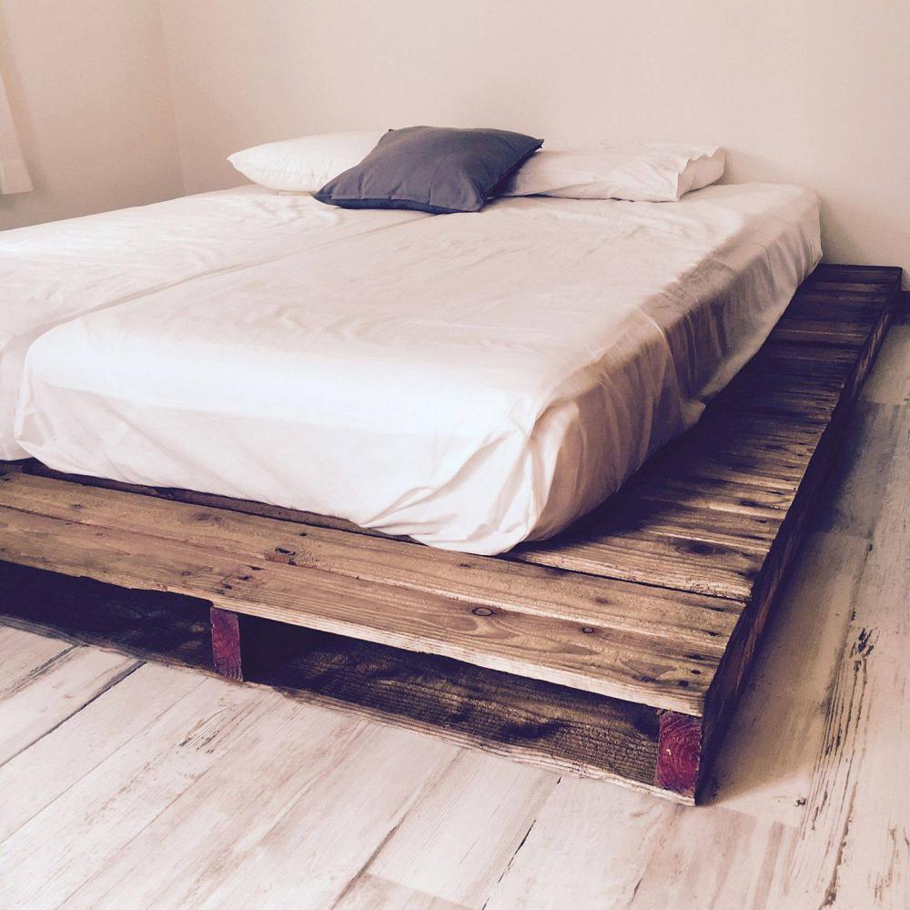 50 ไอเดียเตียงไม้พาเลท สวยในในราคาประหยัด