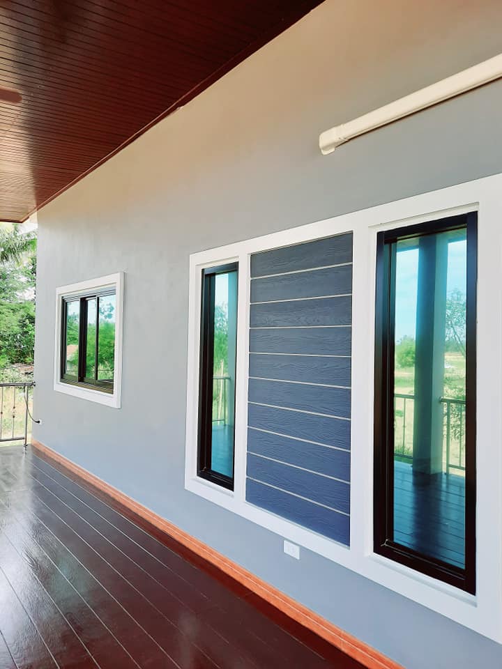 บ้านโมเดิร์น ขนาด 148.4 ตร.ม . งบ 1.8 ล้าน