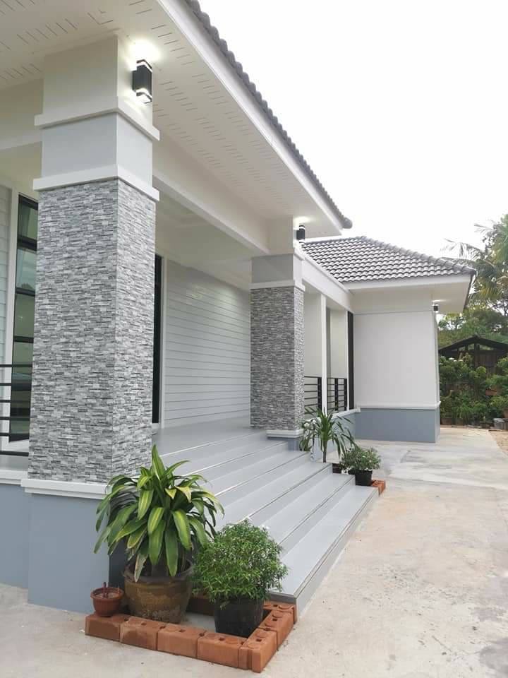 บ้านพักอาศัยชั้นเดียวขนาด 3 ห้องนอน 2 ห้องน้ำ งบ 1 ล้านบาท