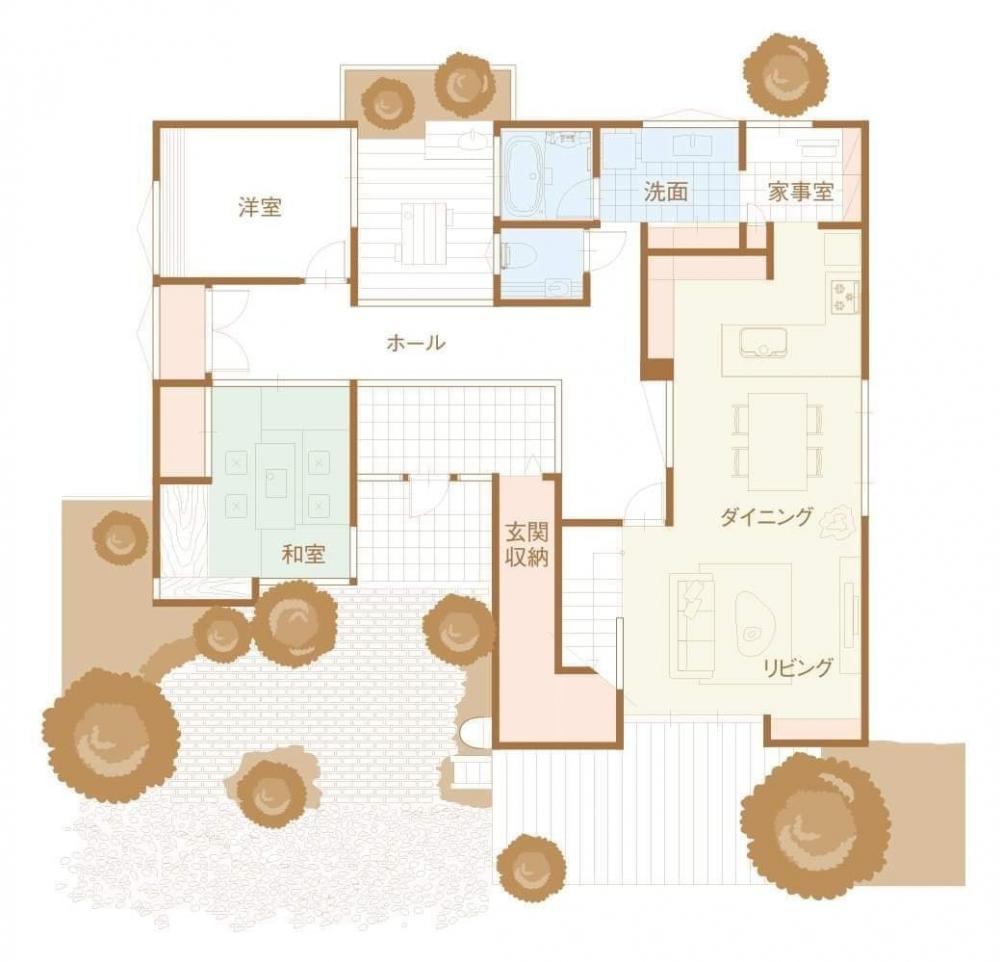 บ้านเดี่ยว 1 ชั้นครึ่งสไตล์ญี่ปุ่น