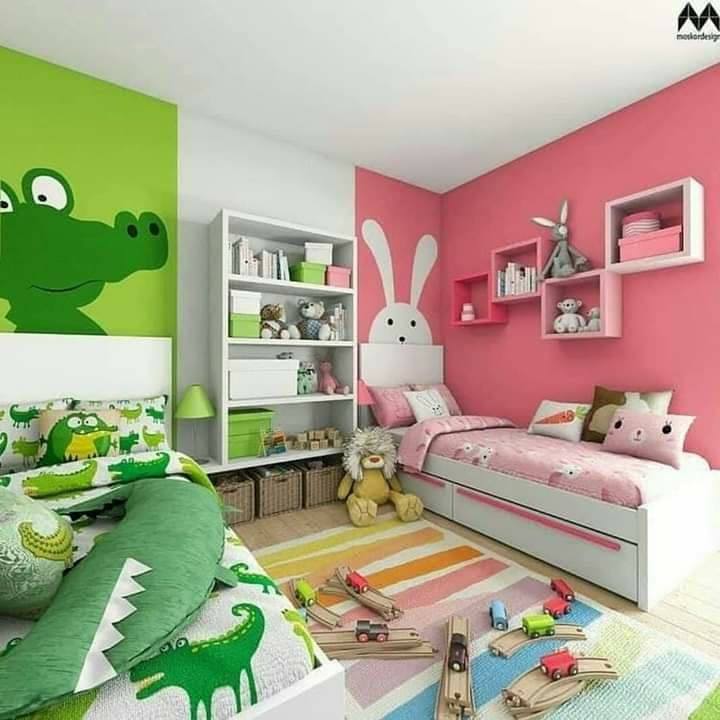 แต่งห้องนอนลายการ์ตูน