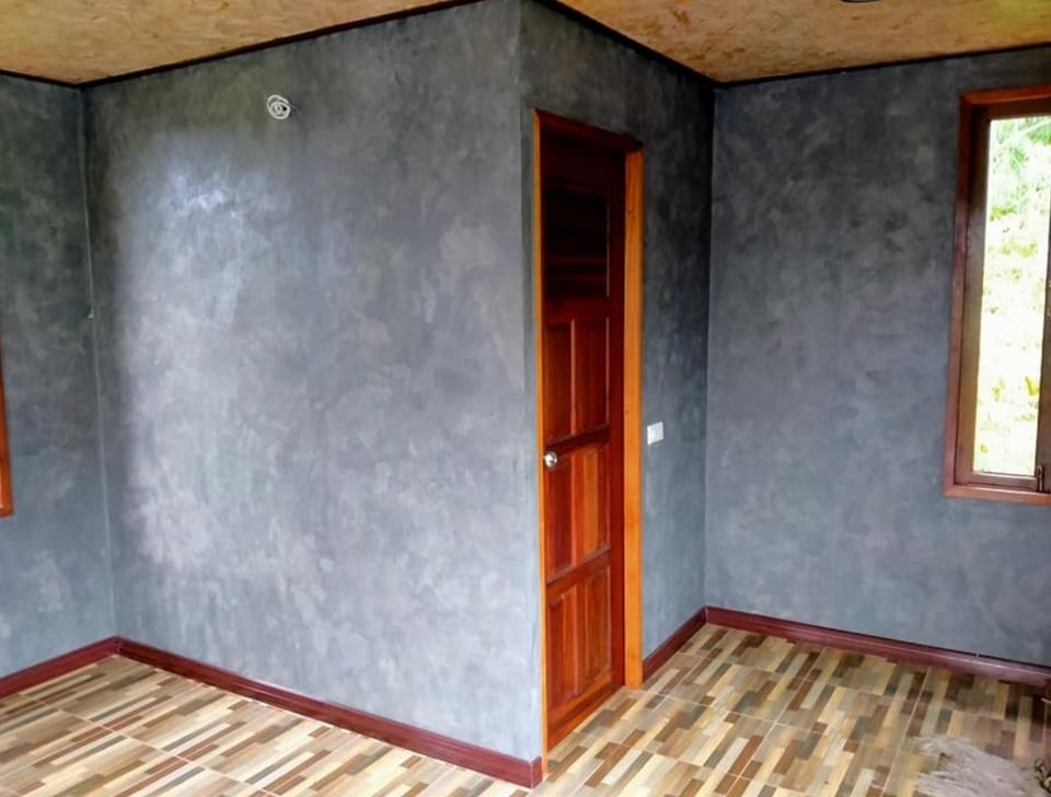 บ้านน็อคดาวน์ยกพื้น ขนาด 4 * 8 เมตร พร้อมระเบียงหน้ากว้าง