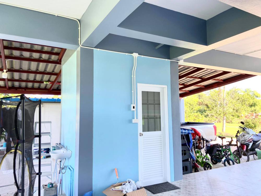 บ้านโมเดิร์น 2 ชั้น ชั้นล่างโถ่ง งบ 3.3 ล้านบาท