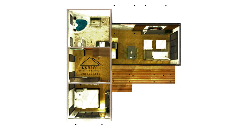 บ้านน็อคดาวน์ สวยมาก งบ 698,000 บาท