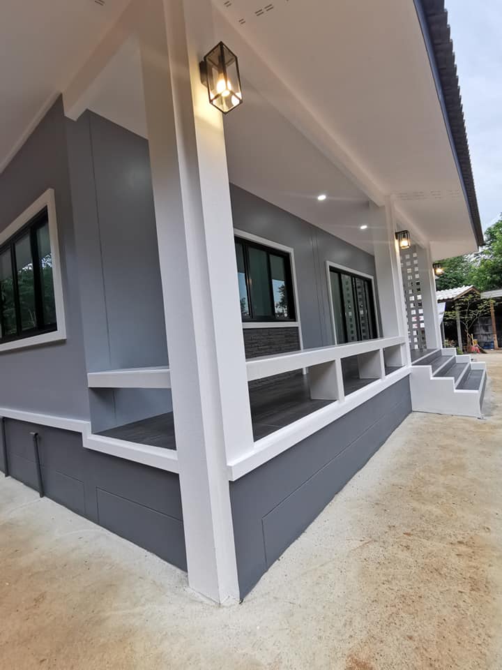 บ้านสไตล์คอนเทมโพรารี่ งบ 1 ล้าน ได้ถึง 3 ห้องนอน 2 ห้องน้ำ 1 ห้องโถง 1 ห้องครัว