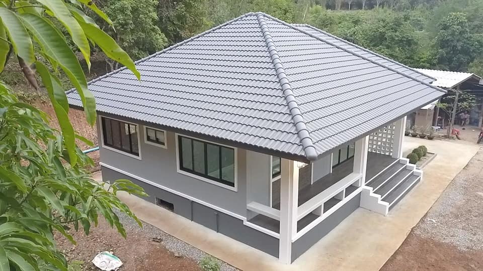 บ้านสไตล์คอนเทมโพรารี่ งบ 1 ล้าน ได้ถึง 3 ห้องนอน 2 ห้องน้ำ 1 ห้องโถง 1 ห้องครัว