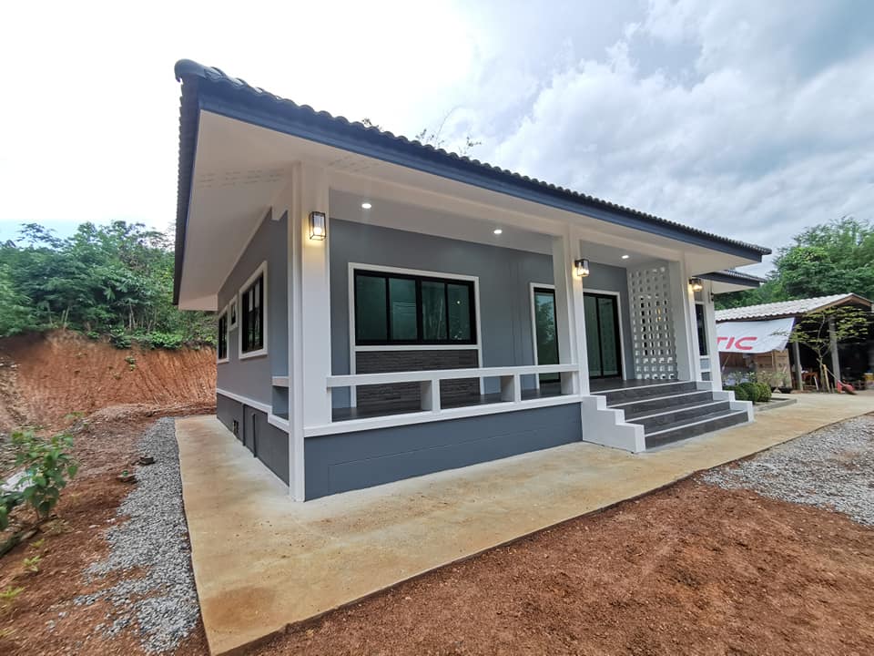 บ้านสไตล์คอนเทมโพรารี่ งบ 1 ล้าน ได้ถึง 3 ห้องนอน 2 ห้องน้ำ 1 ห้องโถง 1 ห้องครัว