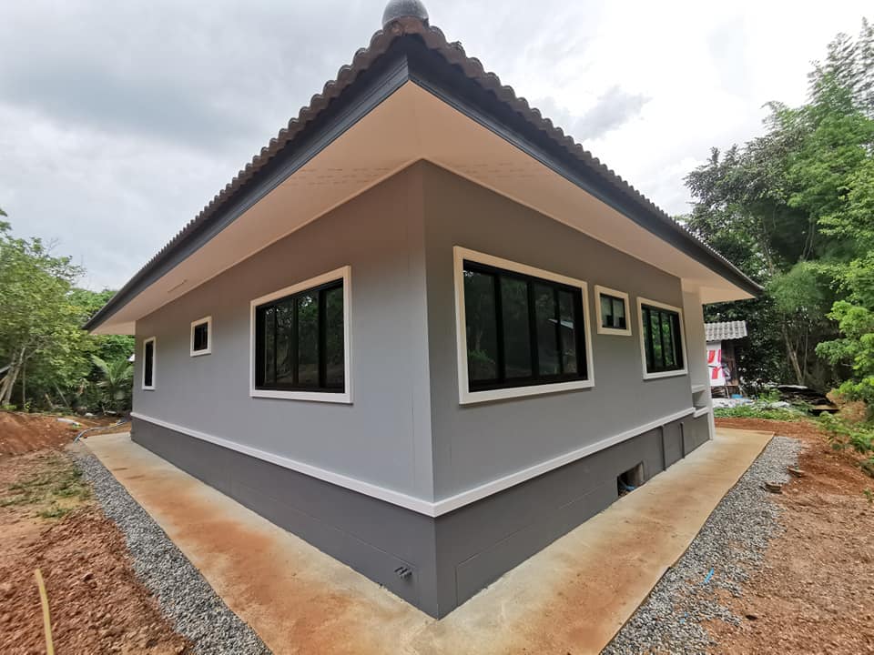 บ้านสไตล์คอนเทมโพรารี่ งบ 1 ล้าน ได้ถึง 3 ห้องนอน 2 ห้องน้ำ 1 ห้องโถง 1 ห้องครัว