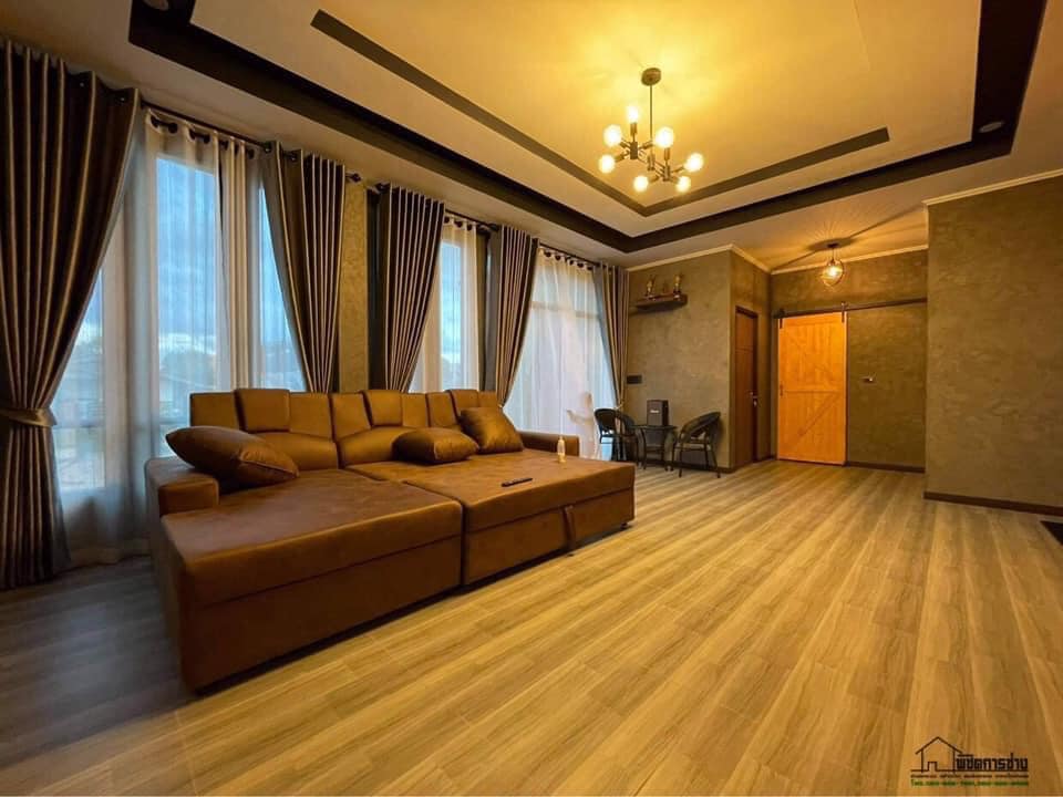 โมเดิร์น งบ 1.39 ล้านบาท ( 3 ห้องนอน 2 ห้องน้ำ 1 ห้องรับแขก 1 ห้องครัว และระเบียงหน้าบ้าน)